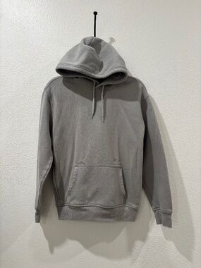 Hollister Men’s Gray Fleece Pullover Hoodie w/ Pockets Drawstring Size XS
